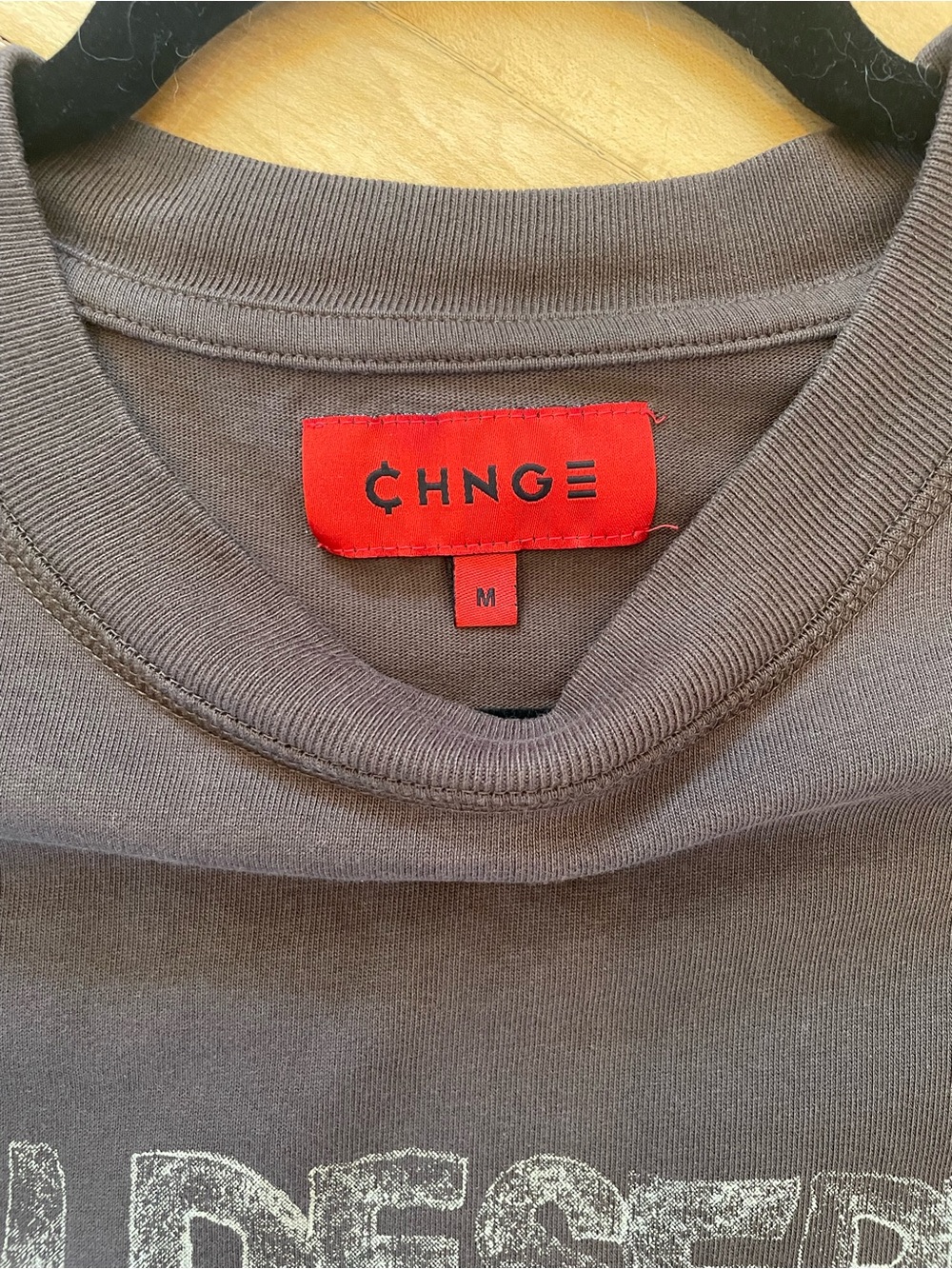 CHNGE Organic Cotton Fair Trade Boxy Fit Graphic Tee T Shirt YOU DESERVE Cat - Picture 6 of 10